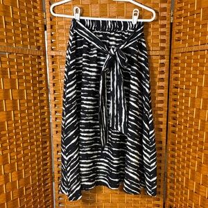 Cupio Blush Zebra Print A-Line Skirt